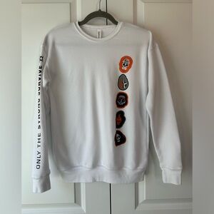 Orangetheory Unisex Hell Week Crewneck Sweatshirt White (Size XS)